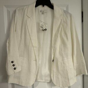 NWT Size M White Blazer Jacket